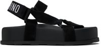 Moschino Black Suede Sandals
