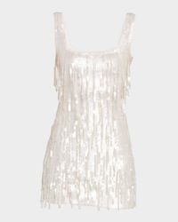 Le Sable Sequined Fringe Mini Dress