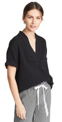 XIRENA Avery Top Black S