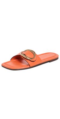 FARM Rio Citrus Buckle Flat Sandals Citrus 6.5