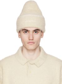 JACQUEMUS Off-White Le Papier 'Le Bonnet Neve' Beanie