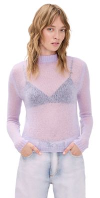 MSGM Crew Neck Pullover Lilac XS