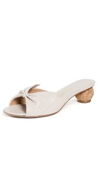 FERRAGAMO Bulma Sandals 45mm Pumice/Biscotto 7