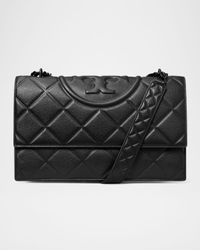 Fleming Convertible Grain Leather Shoulder Bag