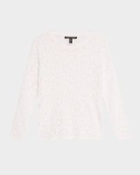 Crewneck Open-Knit Organic Cotton Sweater