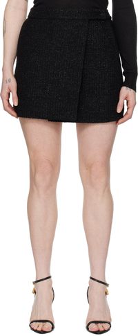 TOM FORD Black Wrap Miniskirt