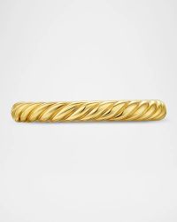Modern Cable Band Ring in 18K Gold, 2.8mm