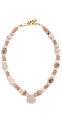 Brinker + Eliza Pink Sands Necklace Rose Gemstone Multi One Size
