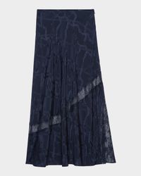 Jaylal Jacquard Chain Midi Skirt