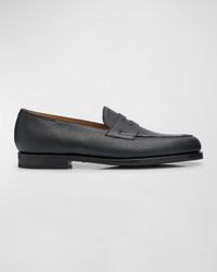 Men's Lopez Soft Grained Leather Penny Loafers