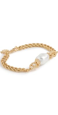 Lele Sadoughi Chateau Rope Bracelet Pearl 100 One Size