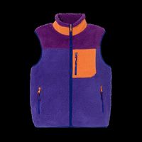 Billybelt - Veste sherpa zippée sans manches - Taille 2XL - Violet