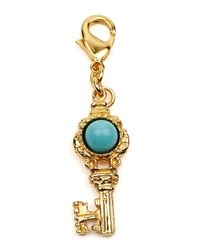 Turquoise Key Charm