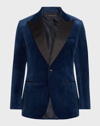 Men's Virgilio Velvet Peak-Lapel Sport Coat