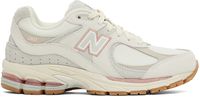 New Balance White & Pink 2002 Sneakers