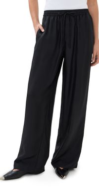 Róhe Relaxed Silk Trousers Black 34