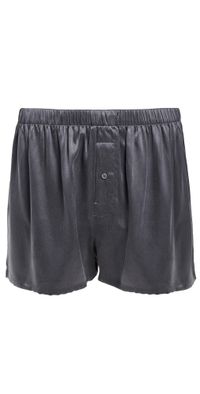 Lunya Washable Silk Boxers Meditative Grey XXL