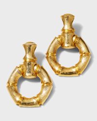 Gold Hoop Clip-On Earrings