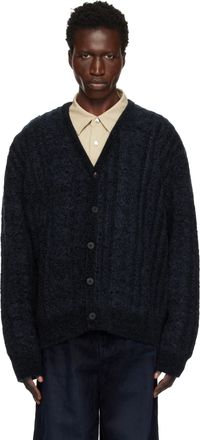 WOOYOUNGMI Navy Cable Cardigan