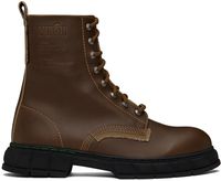 Virón Bottes 1970 brunes en polymère à base d'amidon de maïs