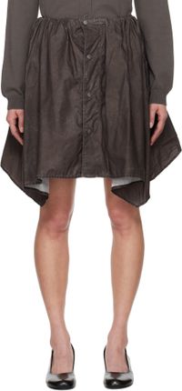 OUR LEGACY Brown Mainsail Miniskirt