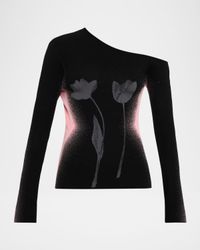 Melia Asymmetric Long-Sleeve Top