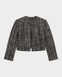 Tailored Melange Tweed Jacket
