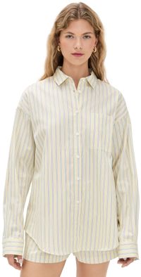 Joe's Jeans The Boyfriend Button Down Shirt Anise Flower Varig XL