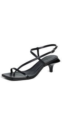 ALOHAS Magali Black Leather Sandals Black 39