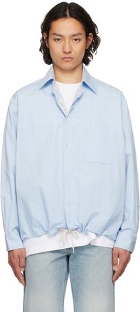 Solid Homme Blue Stripe Overshirt