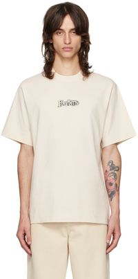 Burberry T-shirt beige à logo floqué