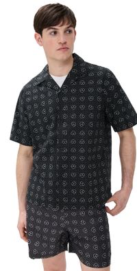 Carhartt WIP Short Sleeve Furoshiki Shirt Furoshiki Print/Black L