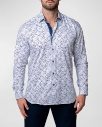 Men's Fibonacci Patterned Sport Shirt
