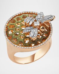 Honeycomb Diamond Ring