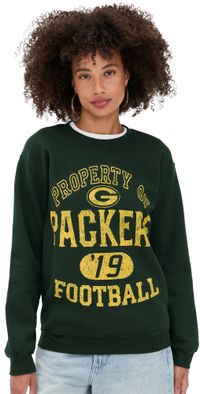 Junk Food Packers Property Crew Fleece Sweatshirt Dark Green M