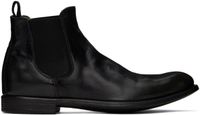 Officine Creative Black Chronicle 123 Chelsea Boots