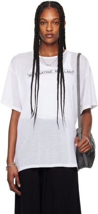 MM6 Maison Margiela White Printed T-Shirt