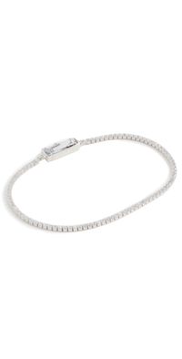 By Adina Eden Classic Thin Tennis Bracelet Silver One Size