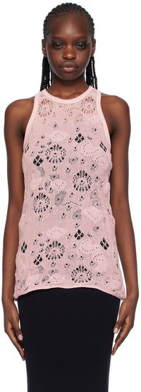 Olēnich Pink Racer Back Tank Top