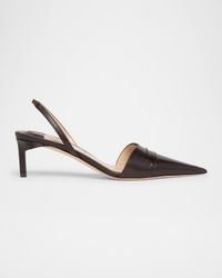 Eva Soft Calf Leather Slingback Pumps
