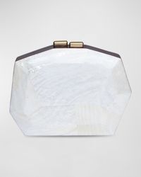 Meagan Faceted Shell Clutch Bag