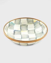 Sterling Check Enamel Dipping Bowl