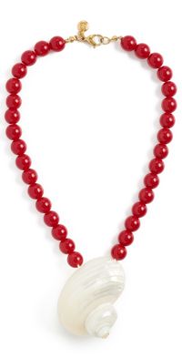 MAYAMAR Cherry Shell Necklace Cherry One Size