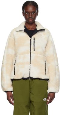 The North Face Beige & White Denali X Jacket