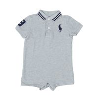 Polo Ralph Lauren - Seconde Main - Combishort bébé gris - 12 mois - Taille 12M - Gris
