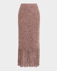 Hypnotic Fringed Midi Skirt