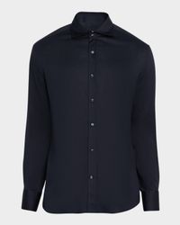 Men's Silk and Cotton Jersey Sport Shirt