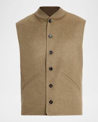 Men's Rik Double-Faced Cashmere Vest