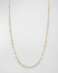 18K Gold 3-Prong Opera 16" Diamond Necklace, 25.00tcw