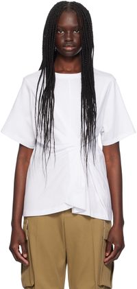 Victoria Beckham T-shirt blanc à fronces
